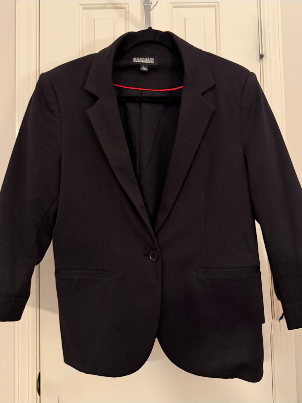 Nicole Miller Black Single-Button Blazer